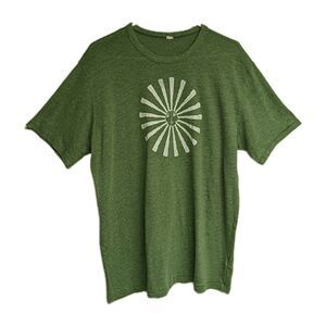 Alternative Label Environment Summer Sun Earth Shirt Men Graphic Tee Green XL